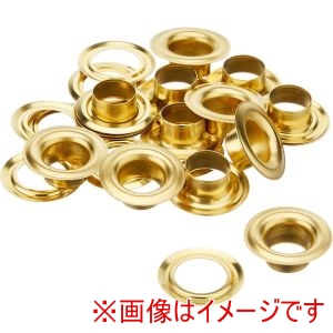 日本紐釦貿易 Nippon Chuko 日本紐釦貿易 片面ハトメ #25 穴10mm 200組入 ゴールド F5-321