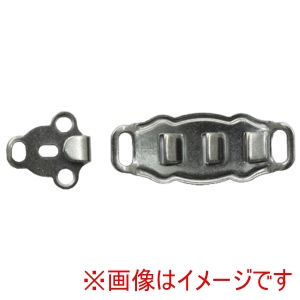 日本紐釦貿易 Nippon Chuko 日本紐釦貿易 カギホック 巾11×28mm 100組入 検針器対応 黒 FK502-01-100