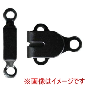 日本紐釦貿易 Nippon Chuko 日本紐釦貿易 カギホック 巾12×18mm 100組入 検針器対応 黒 FK507-01-100