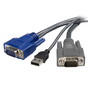 スターテックドットコム StarTech.com スターテック SVUSBVGA6 1.8m パソコン自動切替器専用極細KVMケーブル