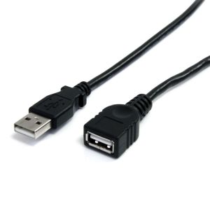 スターテックドットコム StarTech.com スターテック USBEXTAA6BK 1.8m ブラック USB 2.0延長ケーブル