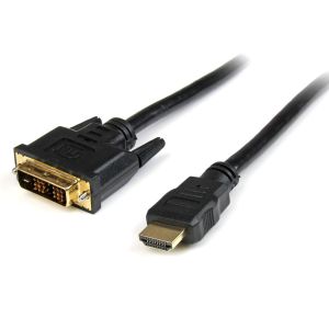 スターテックドットコム StarTech.com スターテック HDDVIMM2M 2m HDMI-DVI-D変換ケーブル HDMI(19ピン)-DVI-D(19ピン) オス/オス