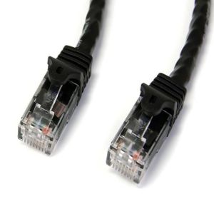 スターテックドットコム StarTech.com スターテック N6PATC50CMBK 50cm カテゴリー6 LANケーブル ブラック RJ45モールディングコネクタ