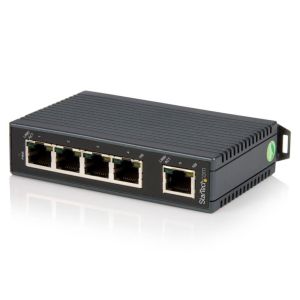 スターテックドットコム StarTech.com スターテック IES5102 5ポート産業用スイッチングハブHUB DINレールに取付け可能LAN用ハブ