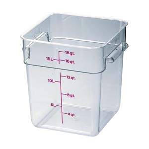 キャンブロ CAMBRO キャンブロ 18SFSCW 角型 フードコンテナー クリアー CAMBRO