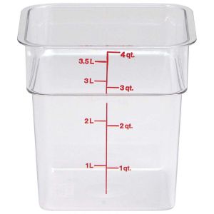 キャンブロ CAMBRO キャンブロ 4SFSCW 角型 フードコンテナー クリアー CAMBRO