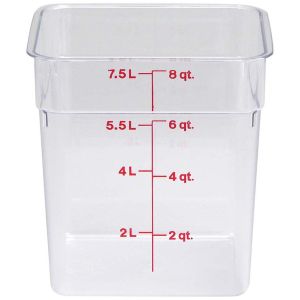 キャンブロ CAMBRO キャンブロ 8SFSCW 角型 フードコンテナー 7.6L クリアー CAMBRO