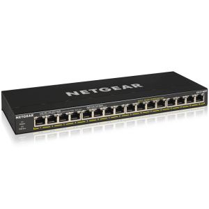 ネットギア NETGEAR ネットギア GS316PP-100AJS アンマネージスイッチングハブ ギガビット 16ポート PoE+ 16ポート 183W