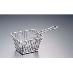 アメリカンメタルクラフト アメリカンメタルクラフト ミニ ステンレス フライバスケット 正方形 大 MSQBSKT