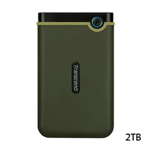 トランセンド Transcend トランセンド TS2TSJ25M3G 外付け ポータブルHDD 耐衝撃 2TB USB3.1 Gen1 ハードディスク