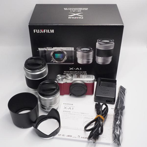 FUJIFILM 中古 X-A1 ダブルズームレンズキット レッド Bランク 38002790/41n06839/34m02681
