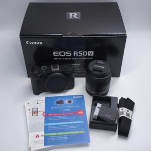 Canon 中古 EOS R50 V RF-S14-30 IS STM PZ レンズキット 150102001483/1490505149 Aランク