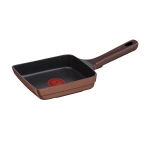ティファール T-fal ティファール エッグパン 玉子焼き器 14×18cm モカ IHチタンエクセレンス G61518 T-fal