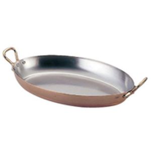 モービル Mauviel モービル カパーイノックス両手オーバルパン 6524.30 30cm