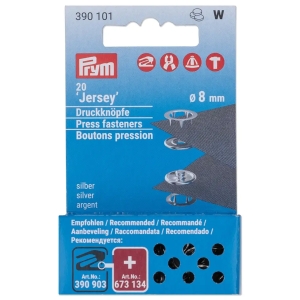 ミササ ミササ スナップボタン Jersey 補充用 リング型 φ8mm 20組入 ニッケル PRM390101