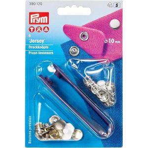 プリム Prym プリム スナップボタン Jersey キャップ型 φ10mm 9組入 ニッケル PRM390120 Prym