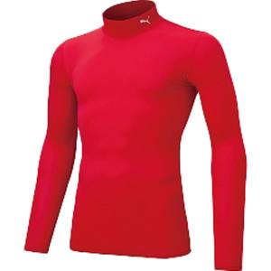 プーマ PUMA プーマ コンプレッション ジュニア モックネック L 140 レッド ホワイト 656332