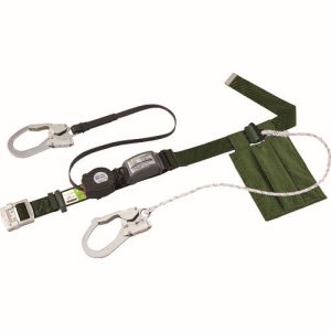 サンコー SANKO タイタン SLN505-W-GR リーロックS2NEOライト ロック装置付巻取器+補助ロープ式胴ベルト グリーン 墜落制止用器具 サンコー
