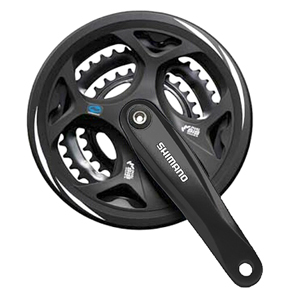 シマノ SHIMANO シマノ EFCM311C222CL FC-M311 フロントチェーンホイール チェーンガード付 ブラック 42/32/22T SHIMANO 52400252