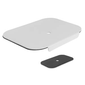 グリーンハウス GreenHouse グリーンハウス GH-AMPB-WH モニターアーム台座補強プレート 4mm高 ホワイト