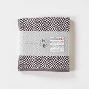 楠橋紋織 楠橋紋織 くすばしタオル わた音 破れ斜文 ハンカチタオル 25cm×25cm ダークグレー 1-65616-86-DGY