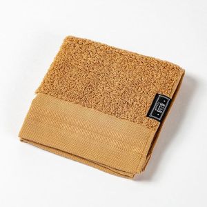 楠橋紋織 楠橋紋織 くすばしタオル ダブルスター DOUBLE STAR タントロ ウォッシュタオル 34cm×36cm キャメル 1-68265-51-BE