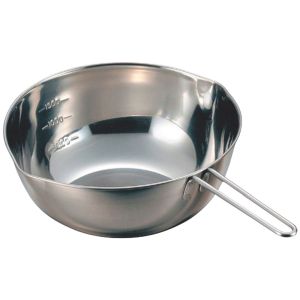 アイデアセキカワ アイデアセキカワ 18-8 共柄 口付 目盛付 両口ボール 15cm