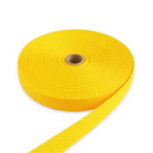 日本紐釦貿易 Nippon Chuko NBK パイレンバンド ポリプロピレン製 巾 20mmx10m巻 黄 PM20-10-3 日本紐釦貿易