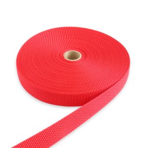 日本紐釦貿易 Nippon Chuko NBK パイレンバンド ポリプロピレン製 巾 20mmx10m巻 赤 PM20-10-8 日本紐釦貿易