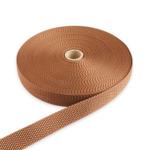 日本紐釦貿易 Nippon Chuko NBK パイレンバンド ポリプロピレン製 巾 20mmx10m巻 茶 PM20-10-11 日本紐釦貿易