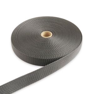 日本紐釦貿易 Nippon Chuko NBK パイレンバンド ポリプロピレン製 巾 20mmx10m巻 ダークグレー PM20-10-20 日本紐釦貿易