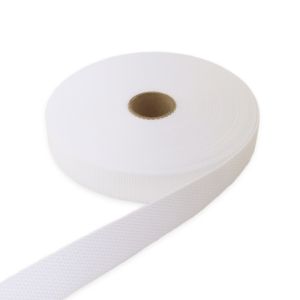 日本紐釦貿易 Nippon Chuko NBK パイレンバンド ポリプロピレン製 巾 25mmx10m巻 白 PM25-10-2 日本紐釦貿易