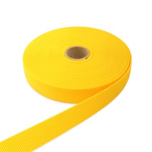 日本紐釦貿易 Nippon Chuko NBK パイレンバンド ポリプロピレン製 巾 25mmx10m巻 黄 PM25-10-3 日本紐釦貿易