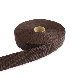 日本紐釦貿易 Nippon Chuko NBK パイレンバンド ポリプロピレン製 巾 30mmx10m巻 こげ茶 PM30-10-12 日本紐釦貿易