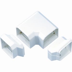 因幡電工 INABA 因幡電工 MN-75W 配管化粧カバー ひねり90°エルボ 75タイプ ホワイト