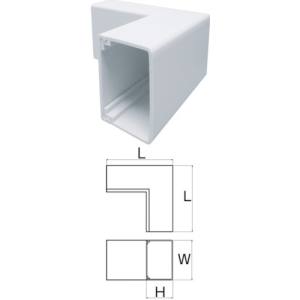 ジャッピー JAPPY ジャッピー C-43-SDI-W-JP 樹脂製ケーブル配線保護カバーNダクト 内曲り 幅40mm ホワイト JAPPY