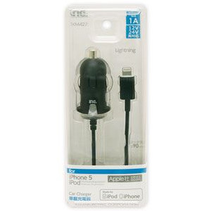 多摩電子工業 tamas 多摩電子工業 車載充電器 Lightning 1A TKM427K