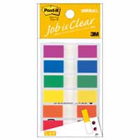 スリーエム 3M スリーエム 3M 683MH ポストイットジョーブ透明見出し 44ｘ10mm 混6色 683MH