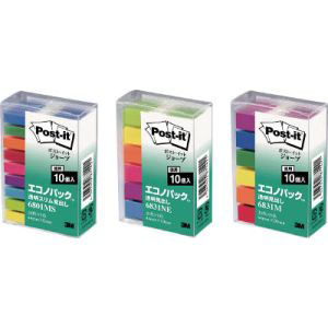 スリーエム 3M スリーエム 3M 6801MS ポスト イット ジョーブ 透明スリム見出しエコノパック 44×6mm