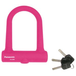 パナソニック Panasonic パナソニック SAJ080M ダブルディンプルキー採用U型ロック ピンク Panasonic
