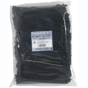 エスケイ工機 エスケイ工機 AD-150C K スカイロック 結束バンド 耐熱 耐候 150x3.4x2-39mm 1000本