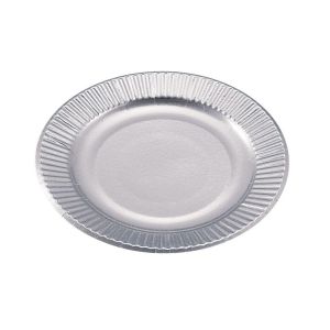 水野産業 MIZUNO SANGYO ピザカートン 紙皿シルバープレート 100枚入 4号