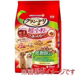 ユニチャーム unicham ユニチャーム グランデリふっくら仕立て低脂肪食べやすい超小粒 1.6kg