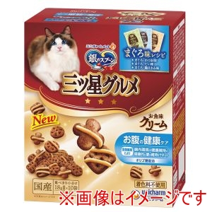 ユニチャーム unicham ユニチャーム 銀のスプーン 三ツ星グルメ お魚味クリーム お腹の健康ケア3種のアソート 180g