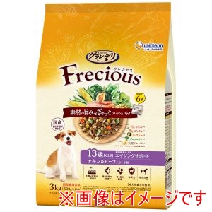 ユニチャーム unicham ユニチャーム グランデリ Frecious 13歳以上用 チキン ビーフ入り 3kg
