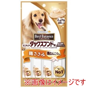 ユニチャーム unicham ユニチャーム ベストバランスおやつ ミニチュア・ダックスフンド用 鶏ささみ入り 15g×4本
