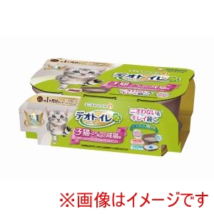 ユニチャーム unicham ユニチャーム デオトイレ 子猫～5kgの成猫用 本体セット ツートンブラウン