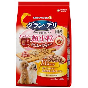 ユニチャーム Unicharm ユニチャーム グラン デリ ふっくら仕立て食べやすい超小粒13歳以上用 1.6kg 271970