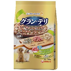 ユニチャーム Unicharm ユニチャーム グランデリ カリカリ仕立て 成犬用 低脂肪味わいビーフ入りセレクト 脂肪分約25%カット 700g