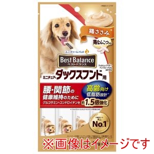 ユニチャーム unicham ユニチャーム ベストバランスおやつ ミニチュア・ダックスフンド用 高齢向け 鶏ささみ 15g×4本